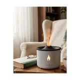 GENELOEM LED Alev Efektli Aroma Difüzörü Ultrasonik Hava Nemlendirici Gece Lambası Fonksi - STEPCO7210-8 STEPCO7210-8822