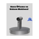 GENELOEM Şarjlı 130000 RPM Hava Üflemeli ve Vakumlu Araç Ev Temizlik Makinesi STEPCO8366-9513