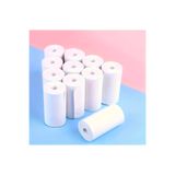 GenelTedarik 10 Adet Mini Yazıcı Kâğıdı Termal Rulo - Beyaz Mini Fotoğraf Yazıcı Rulosu 56mm Yapışkansız Kâğıt