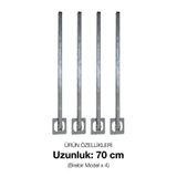 GenelTedarik 4’lü Set 70 cm Katlanır Masa Ayağı