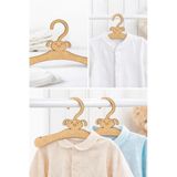 Geneltedarik Avantajlı 12’Li Çocuk Askısı – Doğal Ahşap Mdf Bebek Elbise Askısı – Çocuk Odası Organizer Set
