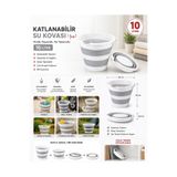 GenelTedarik Katlanır Kova 10 LT Çok Amaçlı