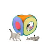 GenelTedarik Toplu Renkli Kare Kedi Oyun Tüneli | Kare Kedi Oyun evi