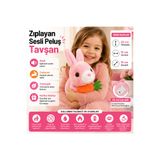 GenelTedarik Zıplayan sesli peluş oyuncak tavşan