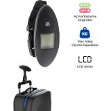 General Home BT-43 Dijital Bagaj Tartısı | 50kg Hassas Ölçüm, LED Ekran, Taşınabilir Valiz Terazisi