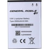 General Mobile 4G Android One 2500 mAh Batarya