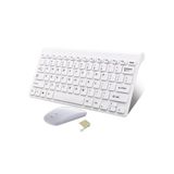 General Mobile E-Tab 20 10.1" Tablet Uyumlu Kablosuz Taşınabilir Q Klavye Ve Mouse Set BEYAZ
