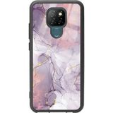 General Mobile Gm 20 Fuşya Mermer Tasarımlı Glossy Telefon Kılıfı Çok Renkli