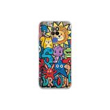 General Mobile GM 20 ile Uyumlu Grafiti Star Team Tasarımlı Şeffaf Silikon Kılıf