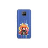 General Mobile GM 20 ile Uyumlu Splash Tilki Tasarımlı Şeffaf Silikon Kılıf