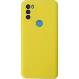 General Mobile Gm 21 Plus Kılıf Nano Içi Kadife Silikon - SARI-(5796)