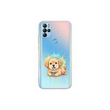 General Mobile GM 21 Pro ile Uyumlu Splash Köpek Tasarımlı Şeffaf Silikon Kılıf