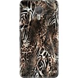 General Mobile Gm 5 Plus Kılıf Desenli Baskılı Tpu Rubber Kapak Leopar Sanat - 001-Renkli