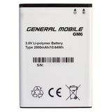 General Mobile GM 6 2800 mAh Batarya