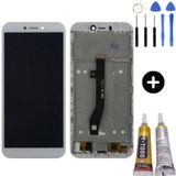 General Mobile Gm 8 Go Uyumlu Çıtalı Servis Lcd Ekran Dokunmatik Beyaz + Montaj Seti