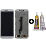 General Mobile Gm 9 Go Uyumlu Çıtalı Lcd Ekran Dokunmatik Beyaz + B7000