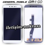 General Mobile GM8 Go Lcd Ekran + Dokunmatik Beyaz