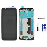 General Mobile GM8 Lcd Ekran Dokunmatik Orijinal Kalite ÇITALI SİYAH + TAMİR SETİ