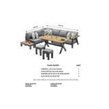 generalbuiltin Bahçe Balkon Mobilyası Köşe Takım 2x2.4mt