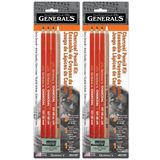 GENERAL'S 2-Paketi - Genel Kalem 321742 557bp - Silgi ile 5 Kömür Kalem Kiti