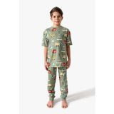 Generic Erkek Çocuk Arabalar Pamuklu Pijama Takımı