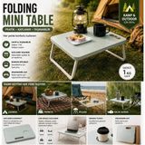 Generic Katlanabilir Mini Kamp Masası – Bardak Yuvalı Taşınabilir Laptop & Piknik Masası - Asker Yeşili
