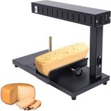Generic Ticari Peynir Eritici, 750W Elektrikli Raclette Makinesi, Isviçre Yemek Makinesi, Yarım Eritme Isıtıcı, 2 Adet Ayarlanabilir Yarım Peynir Çarkı, Dilimlerde Yarım Nacho Peynir Çarkı Için - Siyah