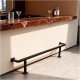 Generico Bar ayak dayanağı: Sağlam ayaklık çubuğu Paslanmaz çelikten yapılmış, şık fırçalanmış yüzey (1,4 m/4,59 ft).