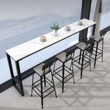 Generico Koridor için konsol masaları, oturma odası için dar cam yan masa, endüstriyel bar masası, kayrak tahtası, mutfak, balkon ve kahve dükkanı için pub masası