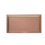 Generico Su Geçirmez Paslanmaz Çelik Gömme Duş Niş Duvara Monte Banyo Rafı, Paslanmaz Çelik Raflı LED Duş Niş - Organ için Işık Şeritli Modern Dolap