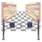 Generico Tek Yönlü Kapı, Yaylı Geri Dönüş Otomatik Salıncak Kapısı, Yaya Güvenliğini Sağlamak İçin Depo ve Süpermarketler için İdeal (Gümüş (Uzunluk), 150 x 97 cm)