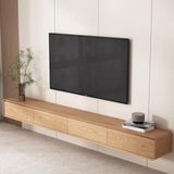Generico TV için yüzen raf, TV dolabı, TV konsolu, duvara monte uzun TV konsolu, depolama kapıları, yüzen TV standı, merkezi eğlence konsolu durağa monte edilmiş
