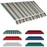 Generico UV Korumalı Güneş Çadırı Yedek Kumaş. Veranda Güneş Çadırı için Geri Çekilebilir Üst Kapak Tentesi - Teras, Balkon, Gi için Suya Dayanıklı Polyester Kanvas