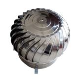 Generisch 304 paslanmaz çelik baca kapağı, döndürülebilir, yağmur geçirmez davlumbaz hava çıkışı, 500 mm kalınlığında, optimum havalandırma için, hava koşullarına dayanıklı baca ve borular için döner