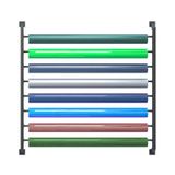 Generisch 6 katlı duvar rafı, kumaş ruloları, bantlar, hediye kağıdı ve duvar kağıtlarını saklamak için (130 x 174 cm) – Alanı en üst düzeye çıkarın ve el işi alanınızı düzenleyin