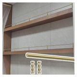 Generisch Ayarlanabilir 71 cm (28 inç) raf korkuluğu seti, modern düşmeye karşı koruma, dekoratif çubuklar, 30'lu paket, evde düzen ve güvenlik için ideal.
