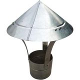 Generisch Bacalar ve havalandırma kanalları için havalandırma kapağı – Hava şartlarına dayanıklı çatı kapağı, yağmur korumalı, dış hava çıkışı için, 8 cm çap