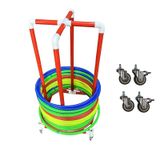 Generisch Evrensel mobil Hula-Hoop düzenleyici araba, kolay taşıma ve yer tasarruflu saklama için taşınabilir fitness çemberi saklama standı