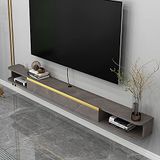 Generisch Havada asılı TV rafı, stand, dolap ünitesi, medya duvar montajı, uzun TV medya üniteleri, depo kapılı konsol, havada asılı TV standı, oturma odası için duvara monte eğlence ünitesi