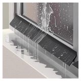 Generisch Kendinden yapışkanlı yağmur koruma çıtası – 5,5 cm x 5 m, iç ve dış mekanlar için ideal, pencere ve çatı oluklarında suya karşı korur, uzun ömürlü ve kolay monte edilir