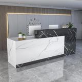 Generisch Resepsiyon stresleri, çekmeceli kasa masası, modern satış stresi, ahşap bilgisayar masası, kasa ofisleri/kozmetik salonları/lobiler için, 2180 x 60 x 100 mm