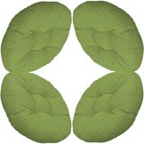 Generisch Sandalye minderi – 4'lü set kalın boyun destek yastığı, 40 x 40 cm, kaymaz, yumuşak ve rahat, elastik dolgu, yıkanabilir, yoga, oturma odası ve balkon için ideal