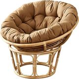 Generisch Sandalye minderi – Bahçe salıncak sandalyeleri için su geçirmez yuvarlak yedek minder – Güneşe dayanıklı, 140 x 140 cm, yıkanabilir, yumurta tarzı, bahçe ve balkon için asma koltuk