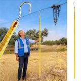 Generisch Yalıtımlı teleskopik ölçüm çubuğu, yüksek gerilim yalıtımlı teleskopik ölçüm çubuğu, elektrikli işler için taşınabilir yükseklik ölçer, mesafe ve eğim ölçer (Boyut: 12 m (39,4 ft))