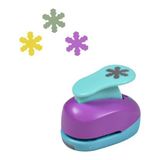 Geniş 2.5 cm Kartanesi Şekilli Delgeç - Acı Kahverengi - Bej