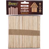 Geniş Ahşap Çubuk 50 Li Paket Dil Çubuğu Abeslang (BS70) (BR-901)