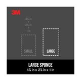 Geniş Alan Alçıpan Zımpara Süngeri, 4.9 "x 2.9" x 1", Ince/orta - standart