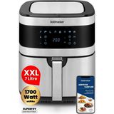 Geniş Hazneli 7l Dokunmatik Xxl Airfryer, Sıcak Hava Fritözü - Altın - Gri