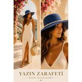 Geniş Kenarlı Kadın Hasır Şapka Yazlık Plaj Şapkası Büyük Boy