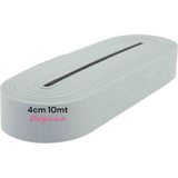 Geniş Lastik 4cm 10 mt Paça Lastik Bel Lastik Don Lastik Alez Lastik Çok Amaçlı Lastik - Beyaz